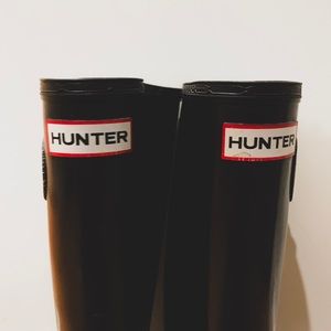 Black Gloss Hunter Boots